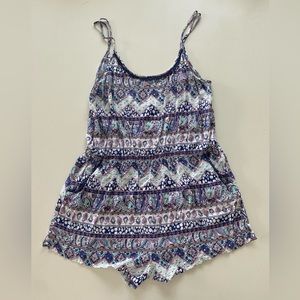 Patterned Victoria Secret Romper With Pockets